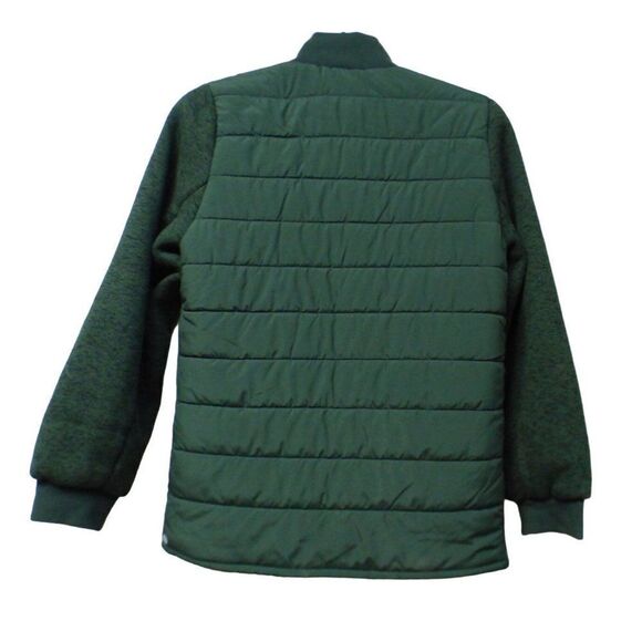 Zella Mixed Media Men's Recycled Polyester Jacket, Olive Green, Sz. S-tear - Picture 6 of 13